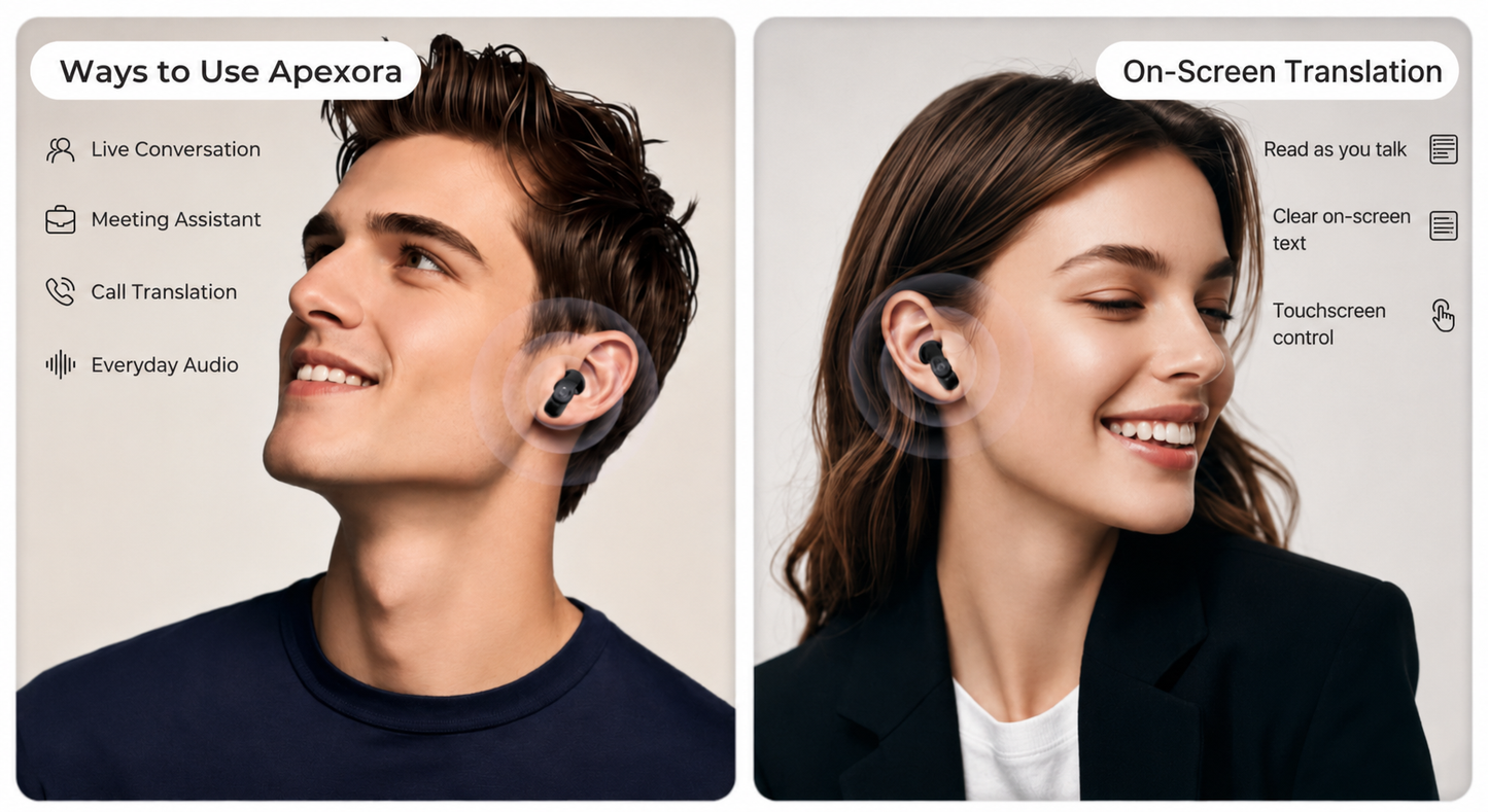 Apexora™ AI Translator Earbuds